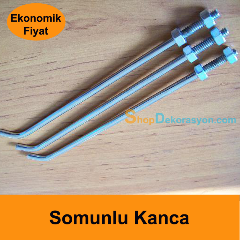 Vidalı Kanca Çift Somunlu 10cm