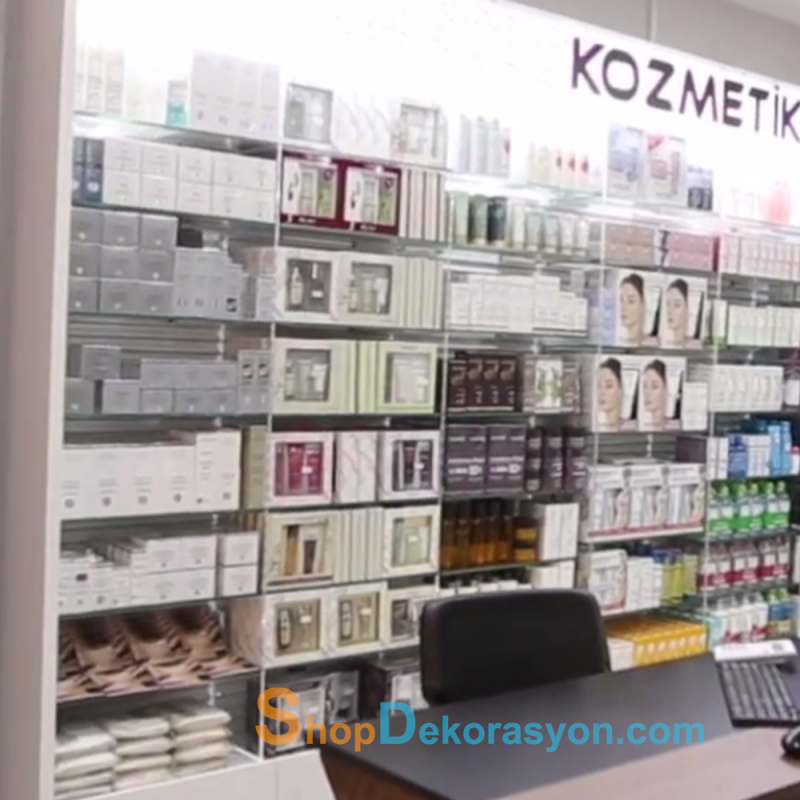 Dalgalı Panel Raf Sistemi Ara Seperatör Pleksi Tutucu