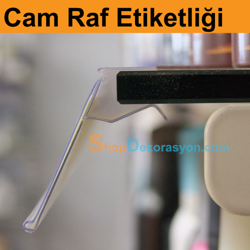 Cam Raf Etiketliği 10cm
