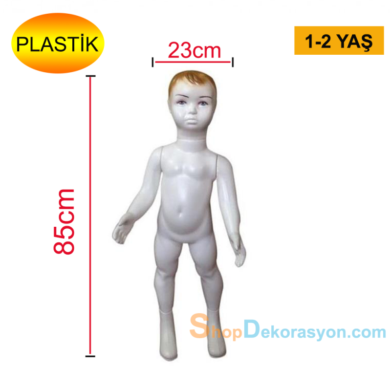 Çocuk Vitrin Mankeni, Erkek 1 2 Yaş