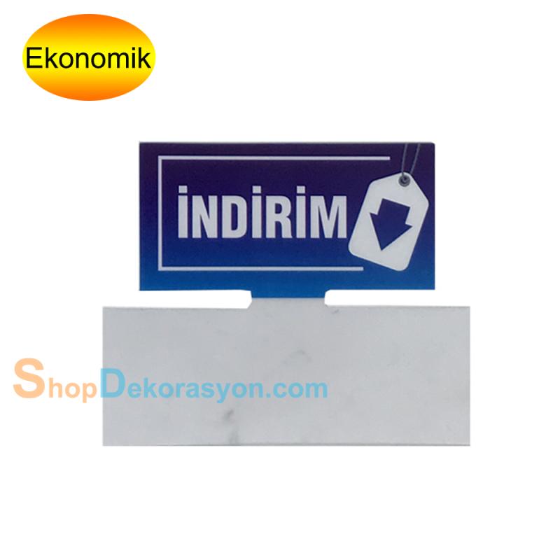 İndirim Fiyat Etiketlikleri, Mavi