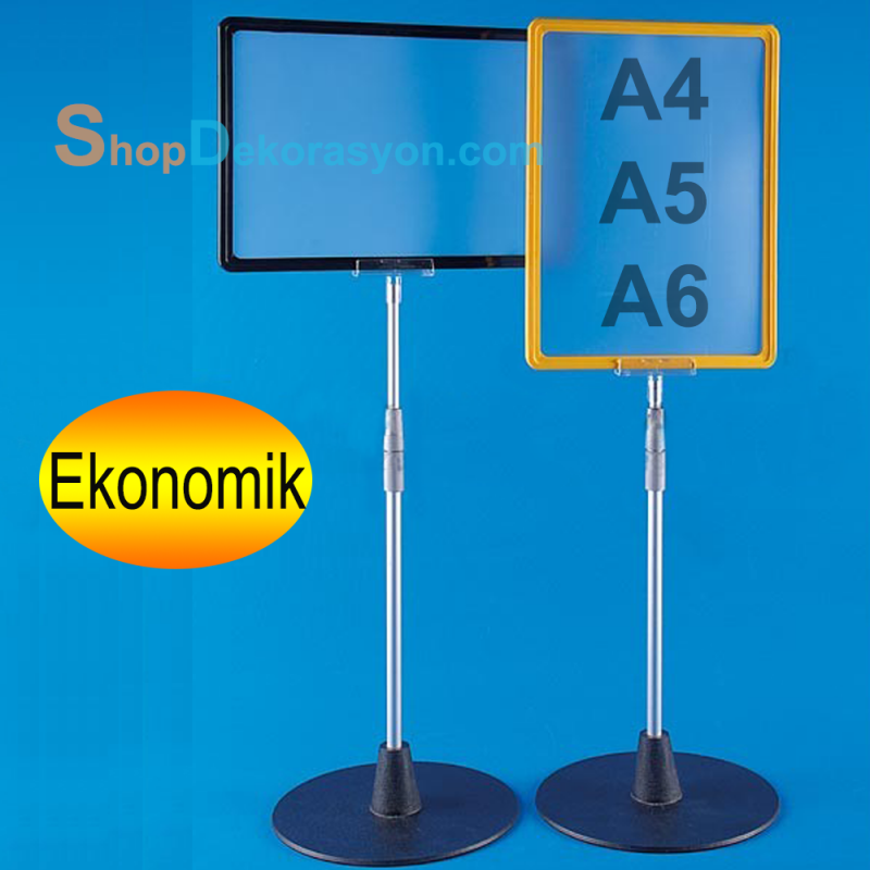 Yuvarlak Ayak Fiyatlık Tutucu, A4