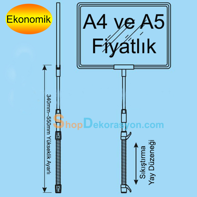 Fiyatlık, Yaylı Çerçeve Tutucu