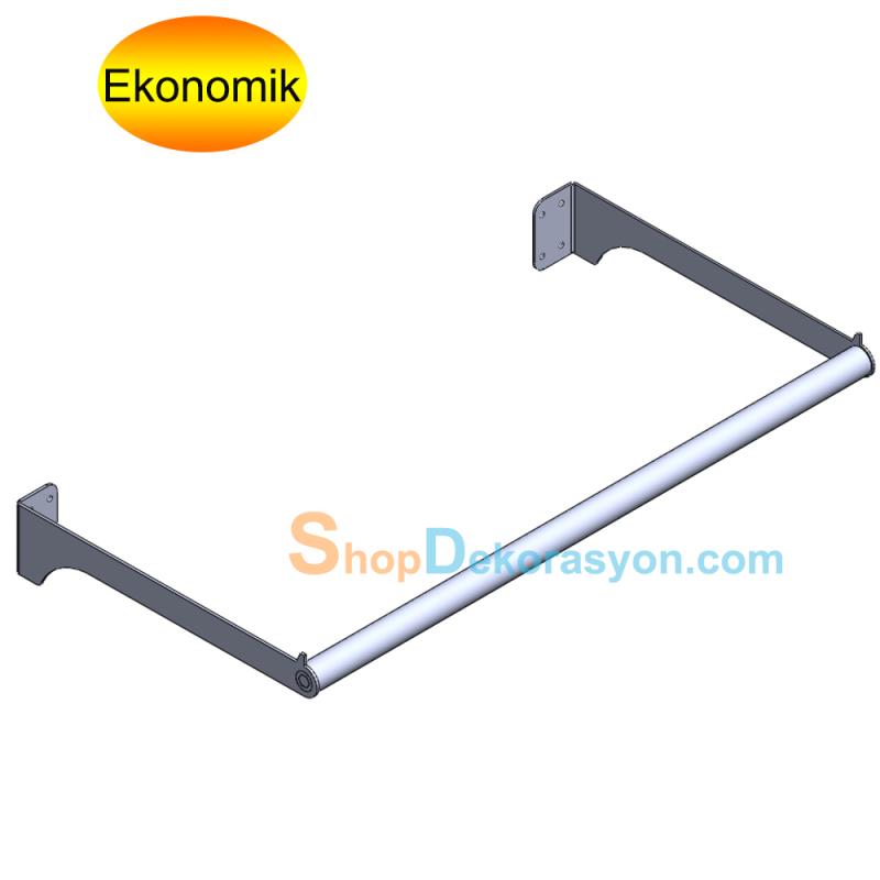 Mağaza Duvarı U Tipi Askı Taşıyıcı Duvara Vidalanabilen