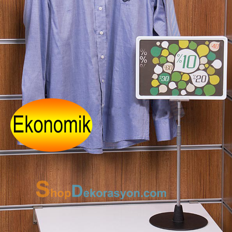 Yuvarlak Ayak Fiyatlık Tutucu, A4