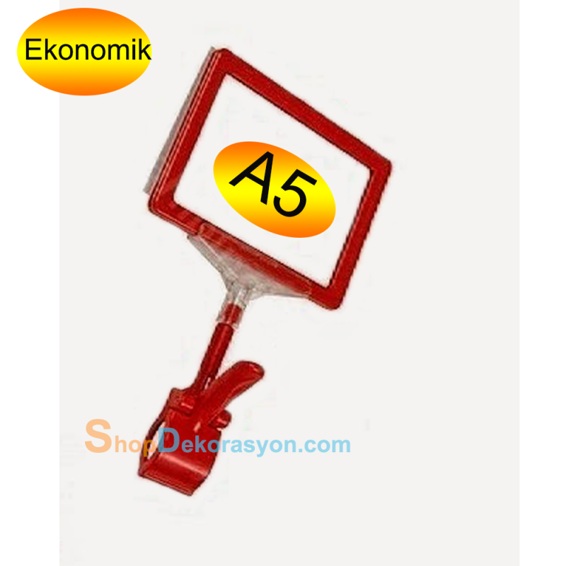 Mandallı Etiketlik Tutucu, A5