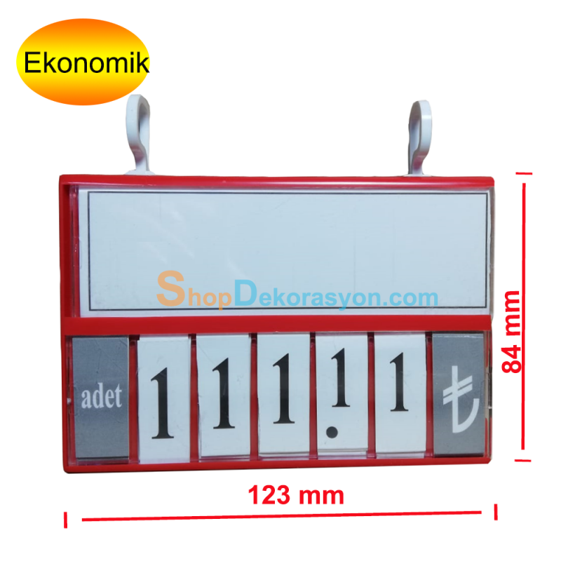 Kancalı Fiyat Kasetliği, Etiketlik