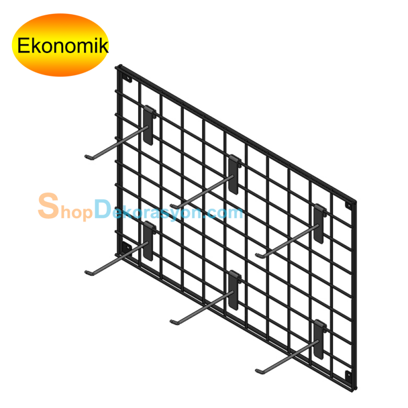 Duvar Tel Izgara Aksesuarlık Standı, 40cm x 55cm