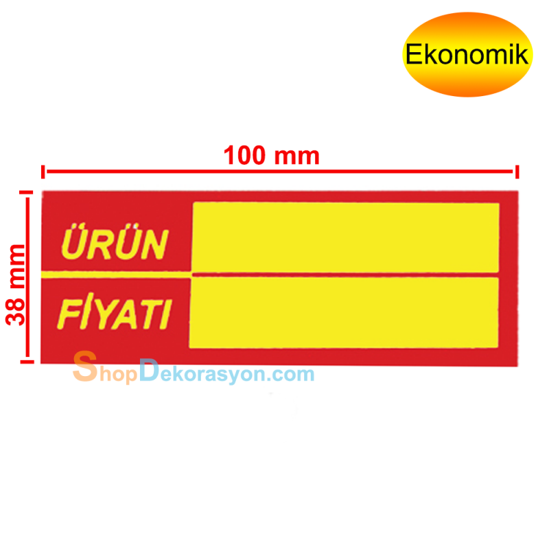 Silinebilir Market Raf Etiketi