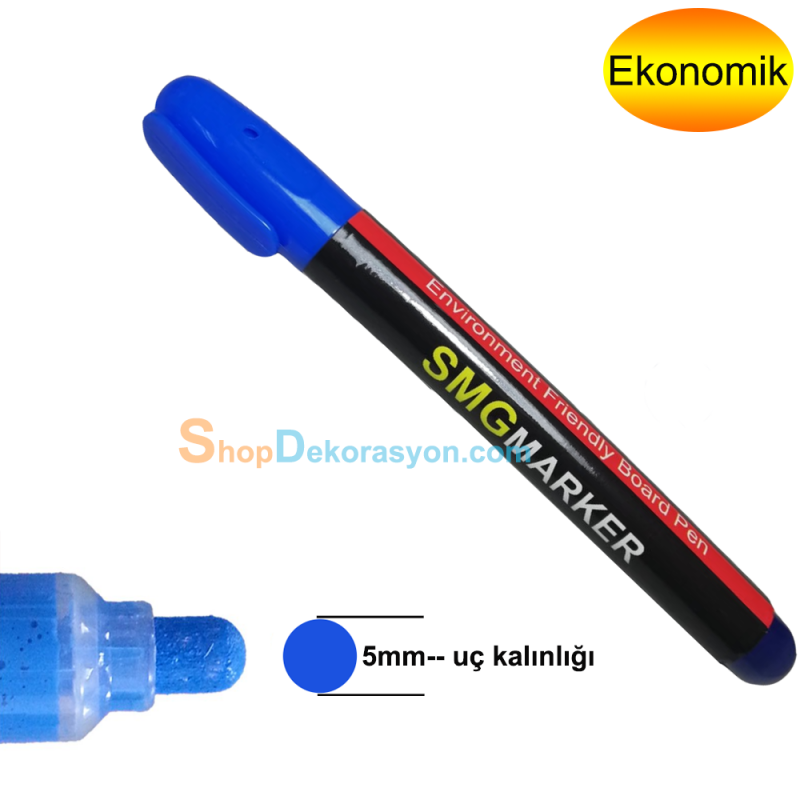 Kasap Keçeli Market Etiketi Kalemi, 3 lü Set