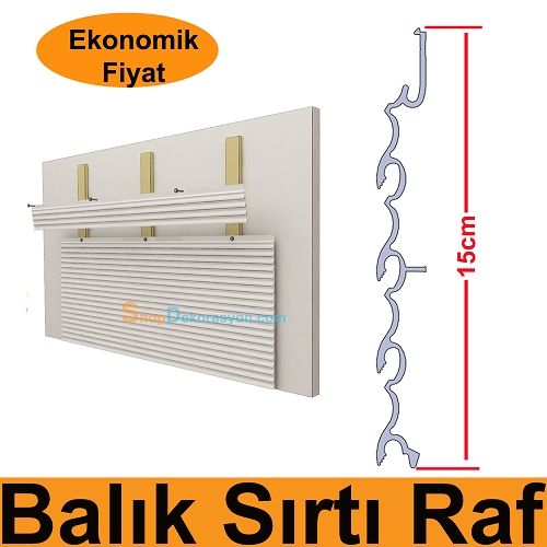 Dalgalı Alüminyum Eczane Raf Sistemi