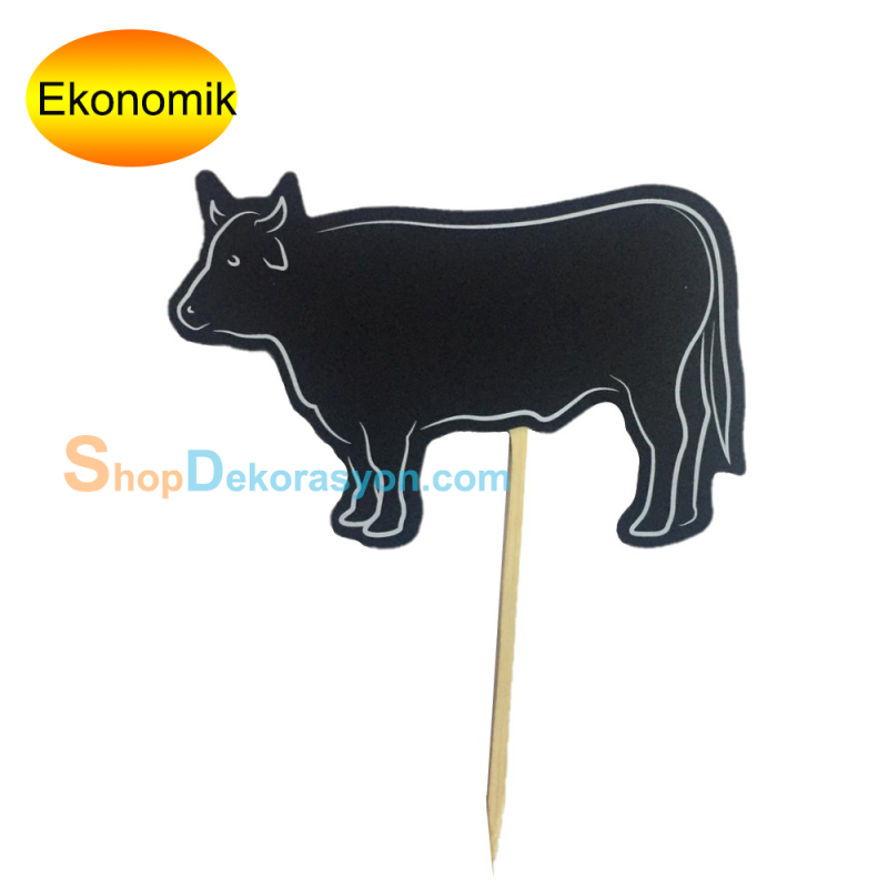 Kasap Reyonları Saplamalı Dana Görselli Etiketlik Fiyatlık