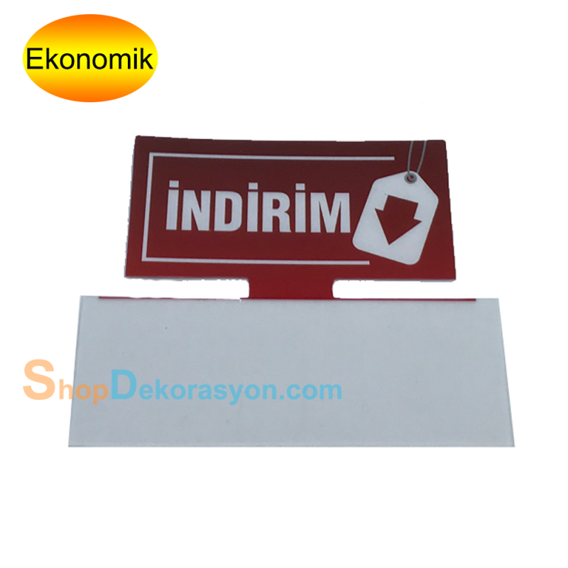 Market Raf Önü Fiyat Etiketliği İndirim Kulakçığı