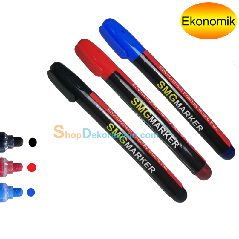 Kasap Keçeli Market Etiketi Kalemi, 3 lü Set