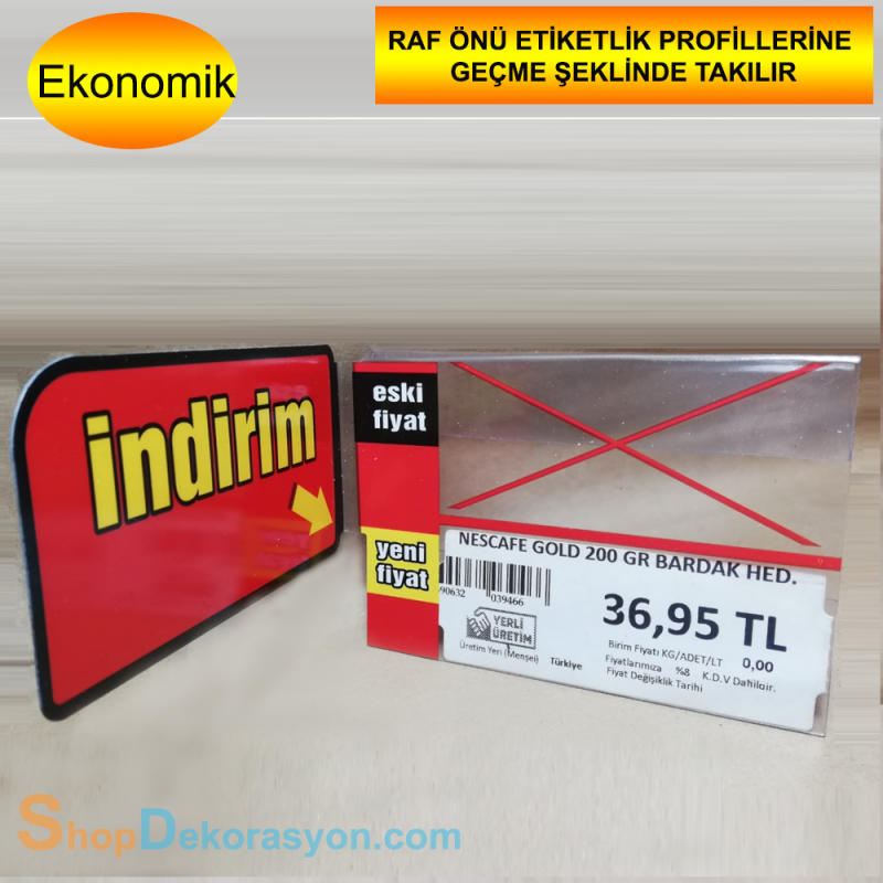 Pvc İndirim Baskılı, İndirim Kulakçığı