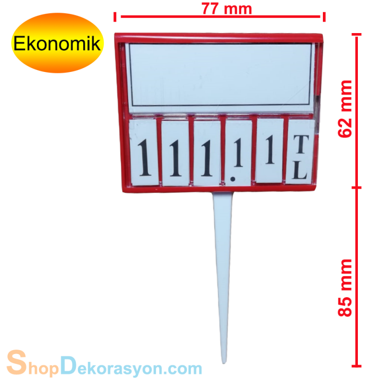 Saplamalı Fiyat Kasetliği Numaralı, Küçük