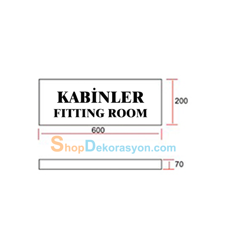 Işıklı Kabinler Yönlendirme Levhası