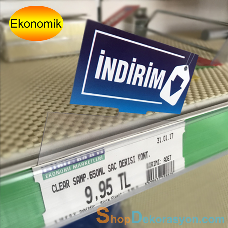 İndirim Fiyat Etiketlikleri, Mavi