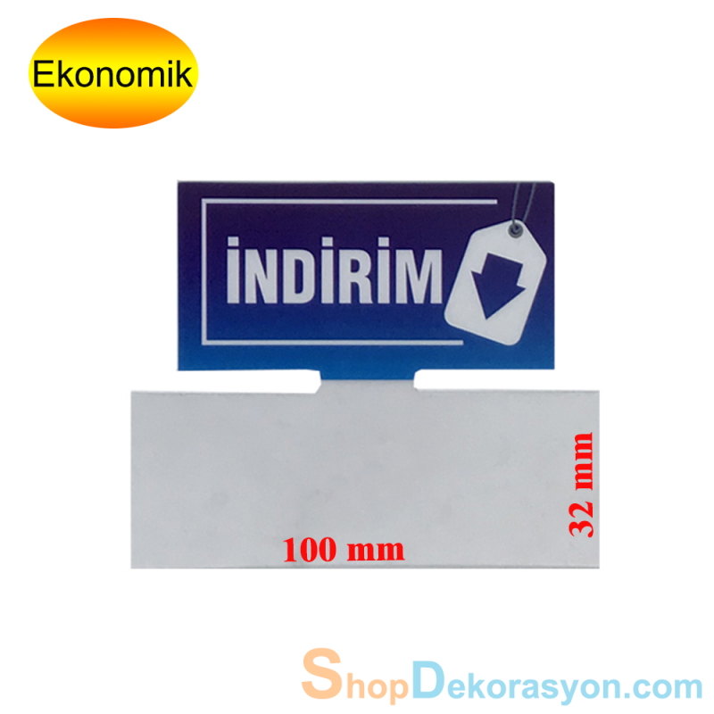 İndirim Fiyat Etiketlikleri, Mavi