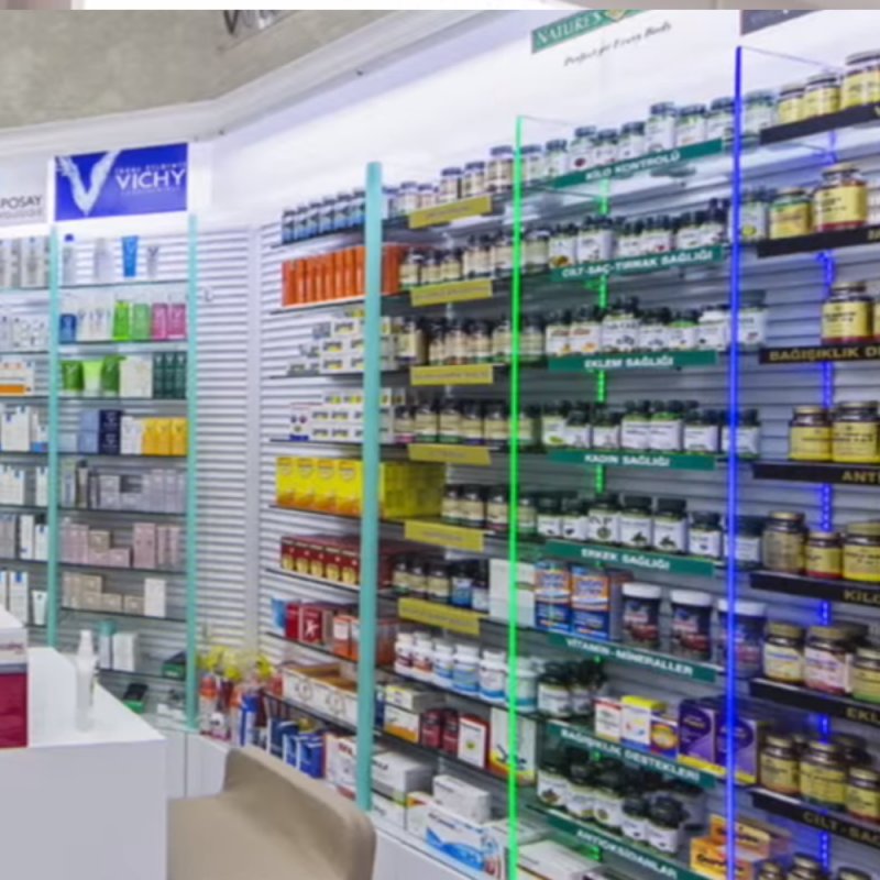 Dalgalı Panel Raf Sistemi Ara Seperatör Pleksi Tutucu