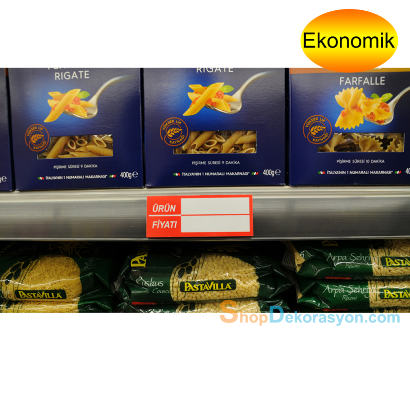 Silinebilir Market Raf Etiketi
