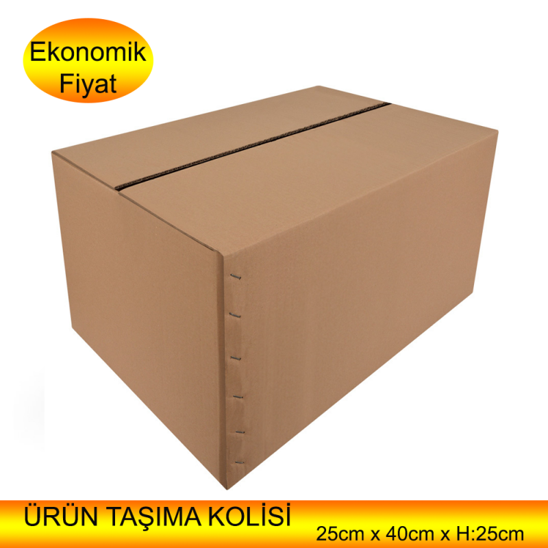 Uygun ve Ekonomik Fiyatlı Boş Karton Koli 400mm x 250mm x 250mm