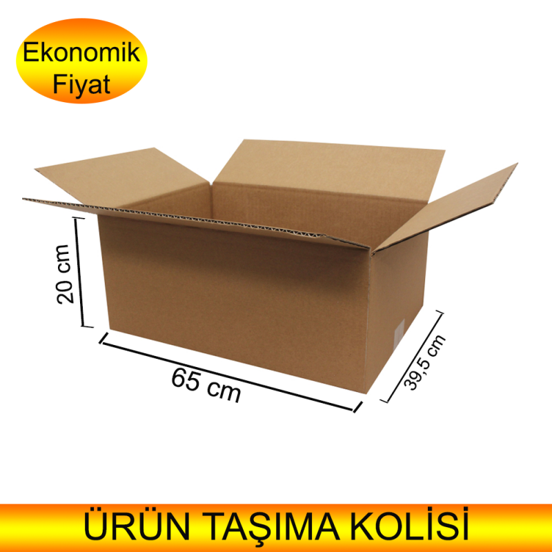 Boş Karton Koli İkitelli 650mm x 395mm x 200mm