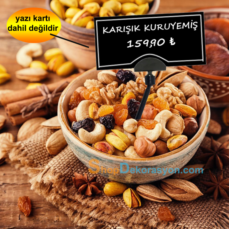 Saplamalı Çubuk Kağıt Tutucu Etiketlik