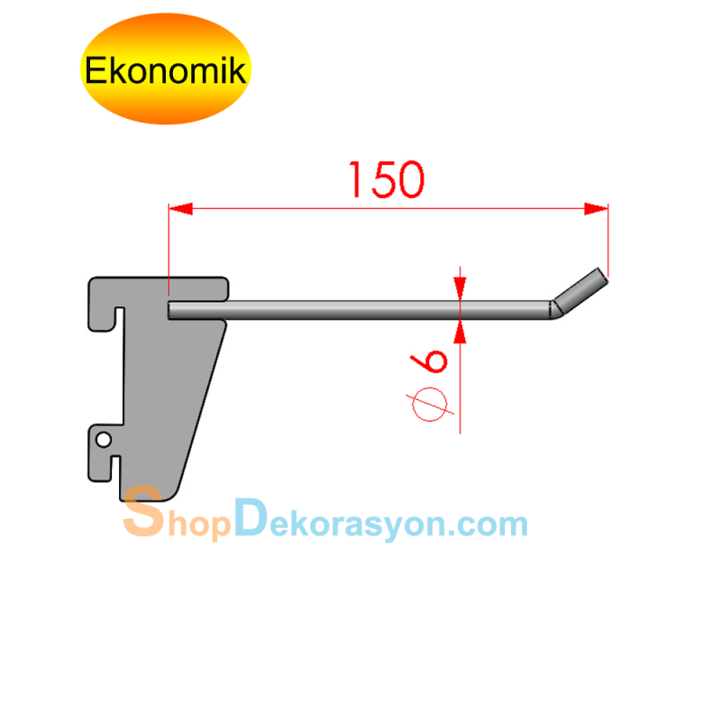 Panel Alüminyum Dikme  İçin  Askı Kancası, Çubuk Askı Taşıyıcı