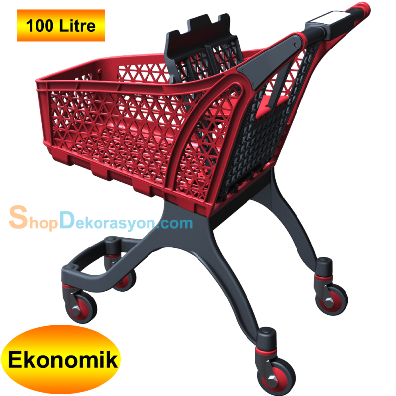 Plastik Market Arabası 100 LT