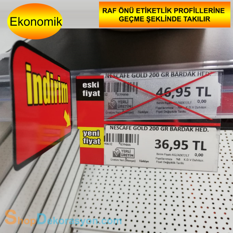 Pvc İndirim Baskılı, İndirim Kulakçığı